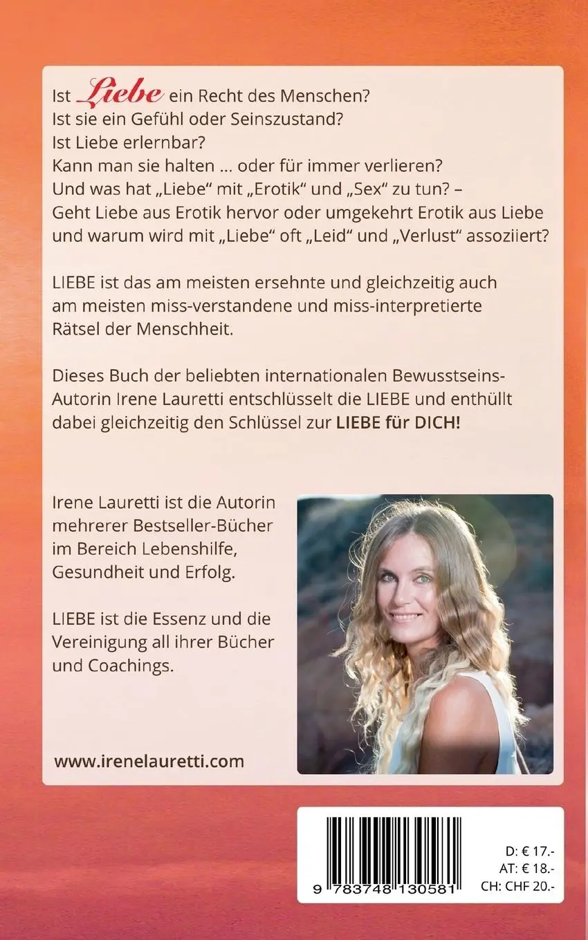 Rückseite: 9783748130581 | Liebe | Irene Lauretti | Taschenbuch | Paperback | 180 S. | Deutsch
