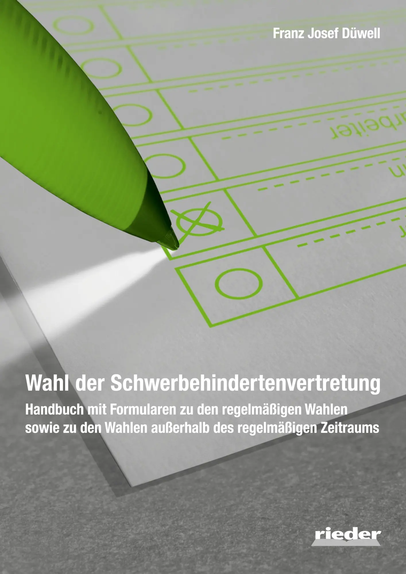 Cover: 9783949340581 | Wahl der Schwerbehindertenvertretung | Franz Josef Düwell | Buch
