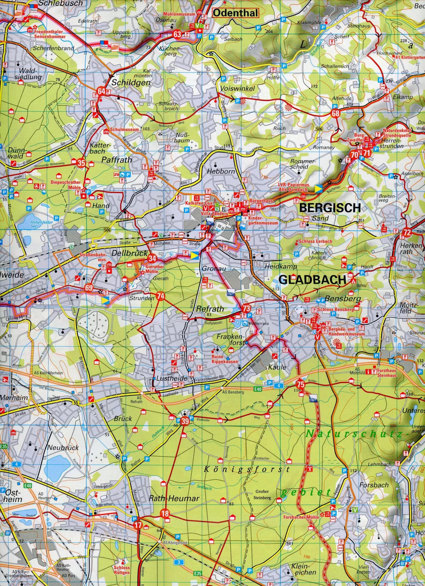 Bild: 9783969900581 | Radwanderkarte BVA Radwandern im Rheinisch-Bergischen und...