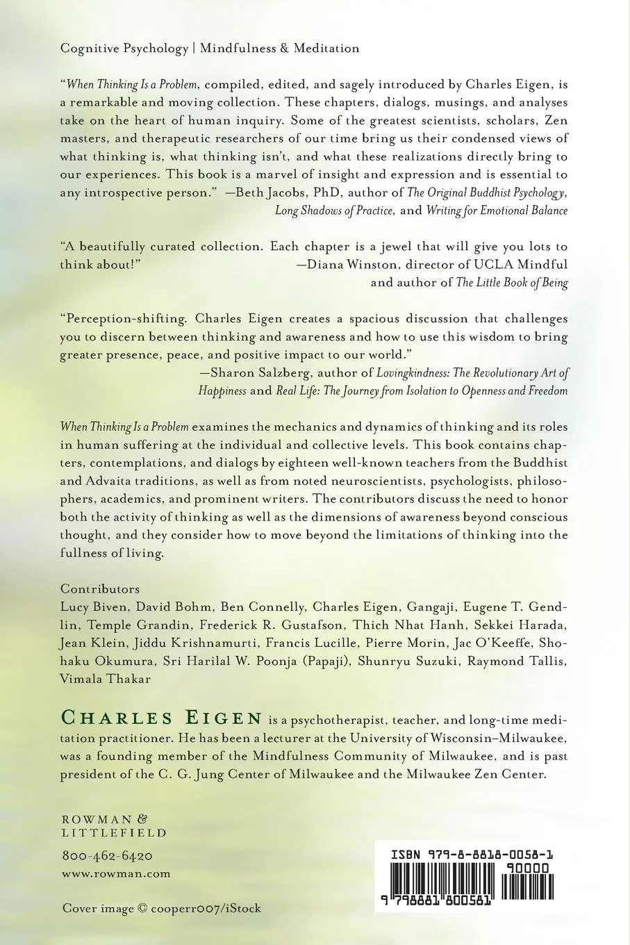 Rückseite: 9798881800581 | When Thinking Is a Problem | About and Beyond Thinking | Charles Eigen