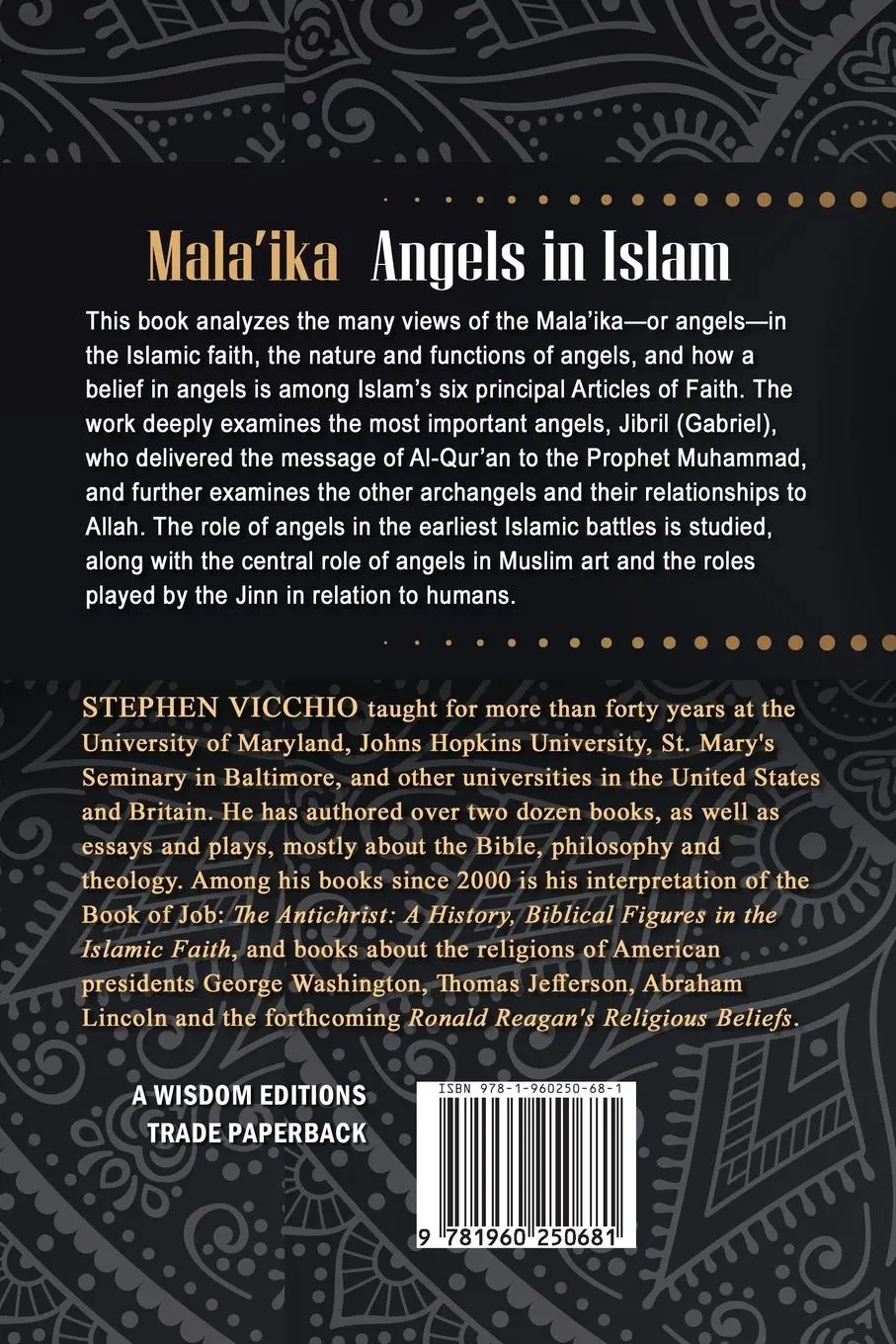 Rückseite: 9781960250681 | Mala'Ika | Angels In Islam | Stephen J. Vicchio | Taschenbuch | 2023