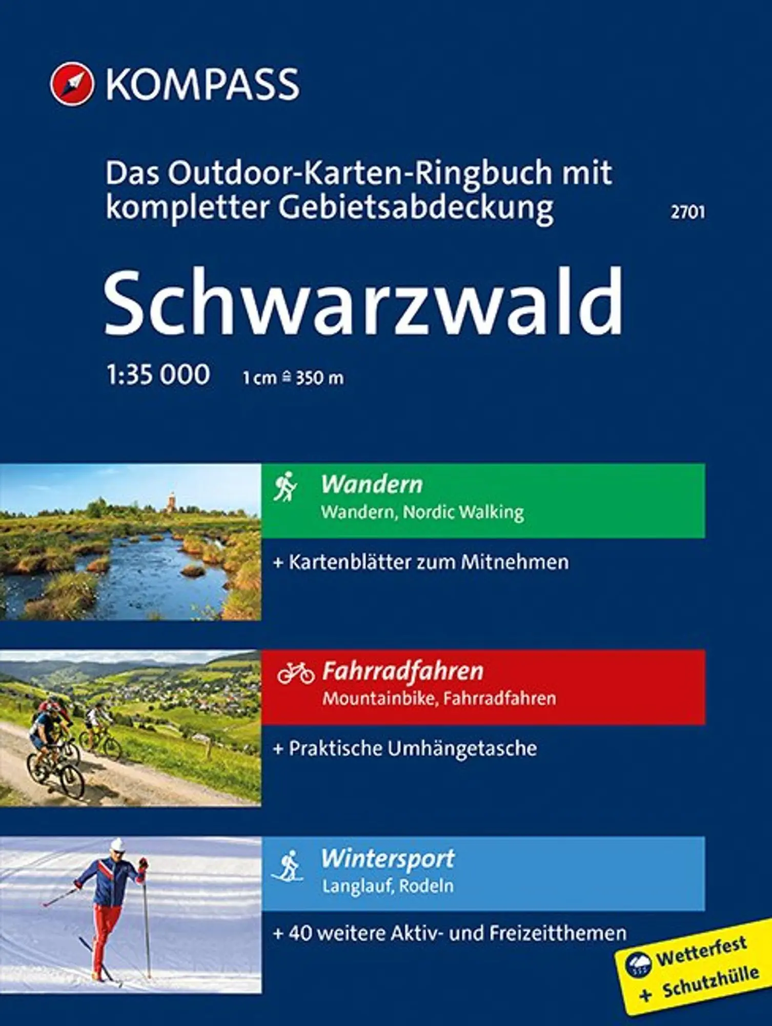 Cover: 9783990440681 | KOMPASS Outdoor-Karte Ringbuch Schwarzwald 1:35.000 | Gmbh | 186 S.