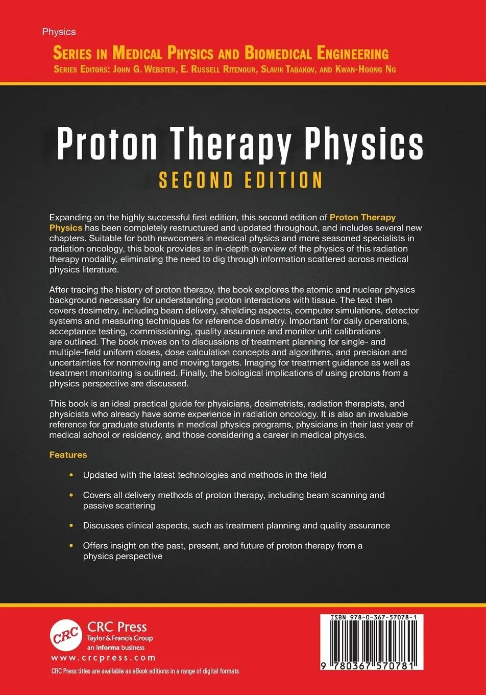 Rückseite: 9780367570781 | Proton Therapy Physics, Second Edition | Harald Paganetti | Buch