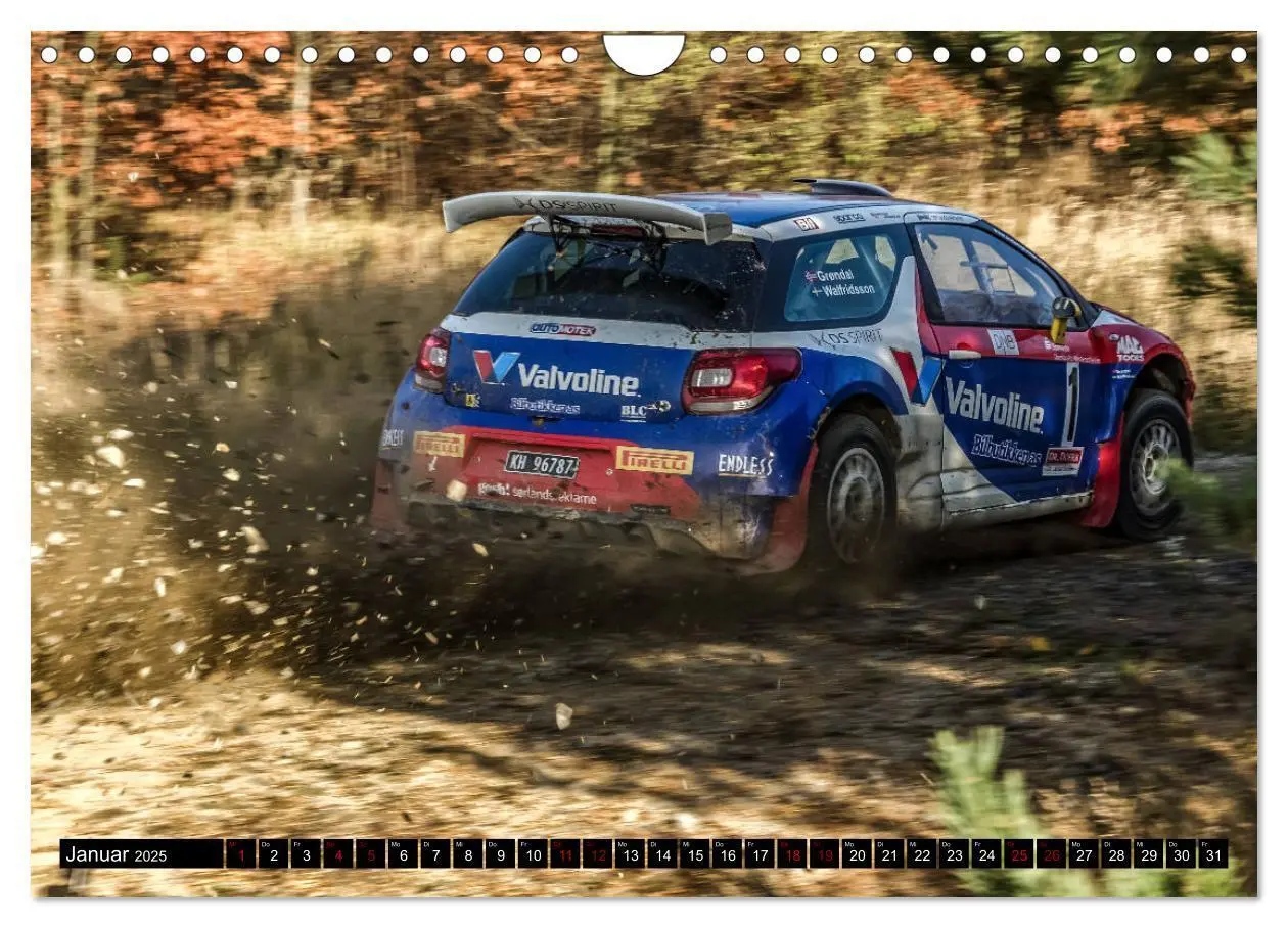 Bild: 9783435410781 | SCHNELL! AUTHENTISCH! MITTENDRIN! - RALLYE! (Wandkalender 2025 DIN...