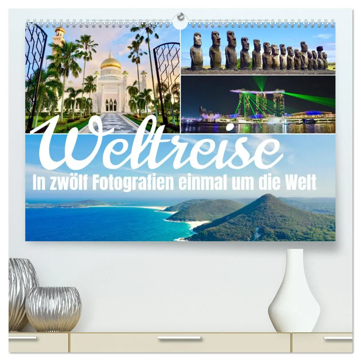 Cover: 9783457430781 | Weltreise, in zwölf Fotografien einmal um die Welt (hochwertiger...