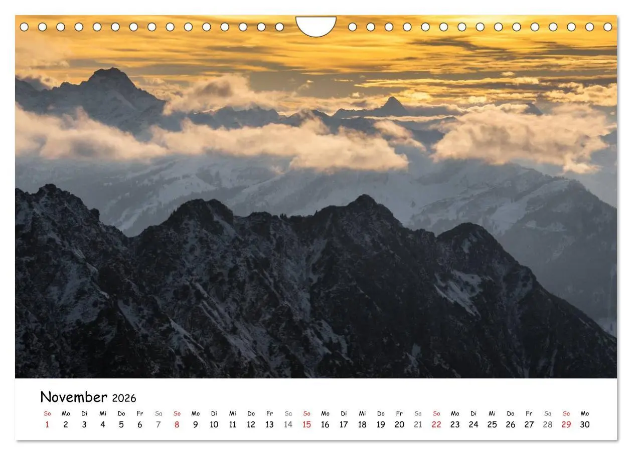 Bild: 9783516140781 | Unterwegs im Allgäu (Wandkalender 2026 DIN A4 quer), CALVENDO...