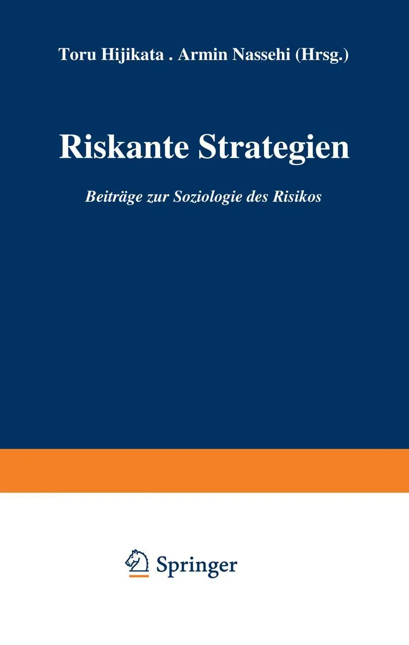 Cover: 9783531130781 | Riskante Strategien | Beiträge zur Soziologie des Risikos | Buch