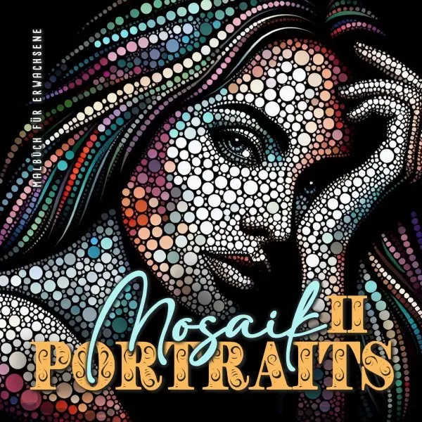 Cover: 9783759860781 | Mosaik Portraits Malbuch für Erwachsene 2 | Monsoon Publishing (u. a.)