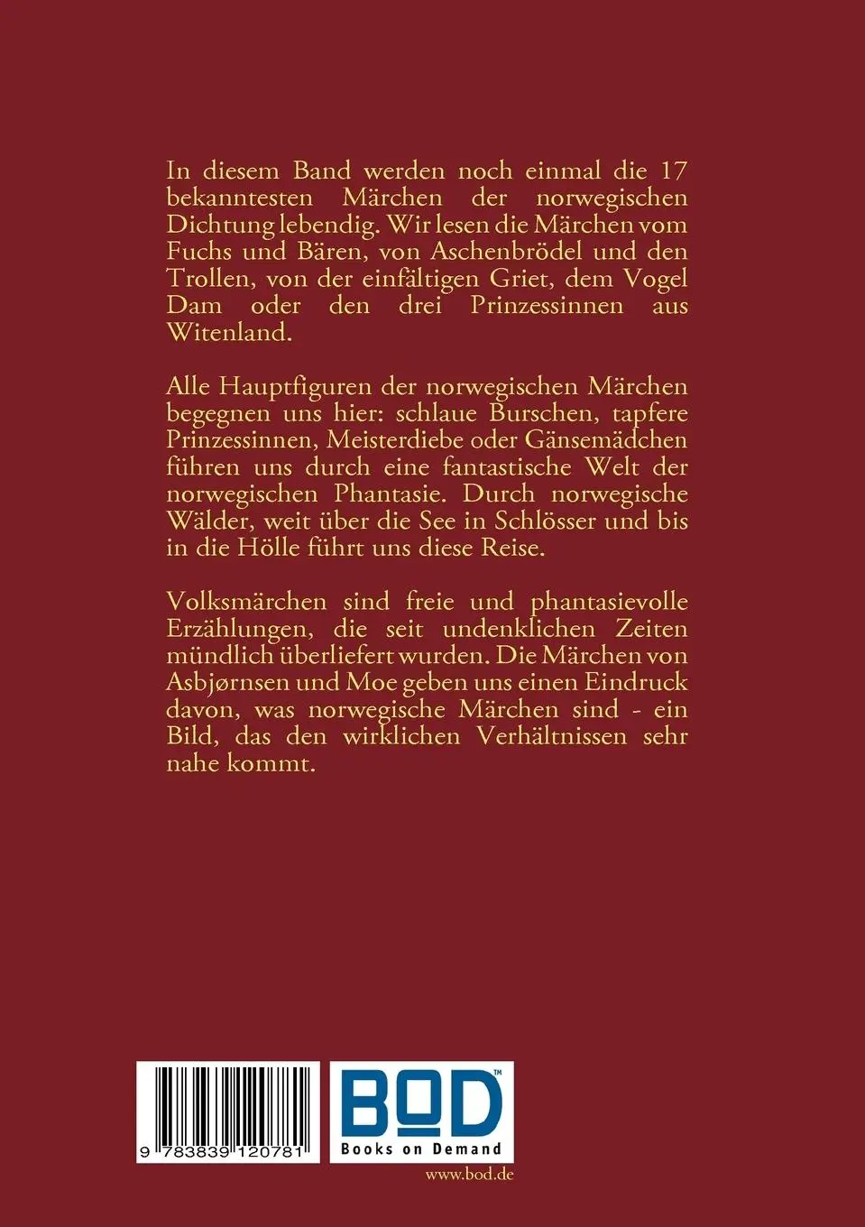 Rückseite: 9783839120781 | Von Trollen und Muhmen | Volksmärchen aus Norwegen | Thomas Meyer