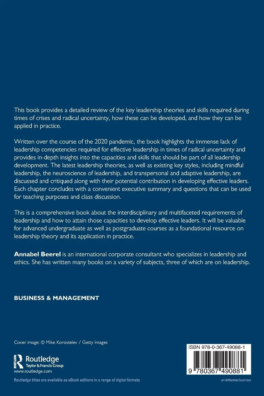 Rückseite: 9780367490881 | Rethinking Leadership | A Critique of Contemporary Theories | Beerel