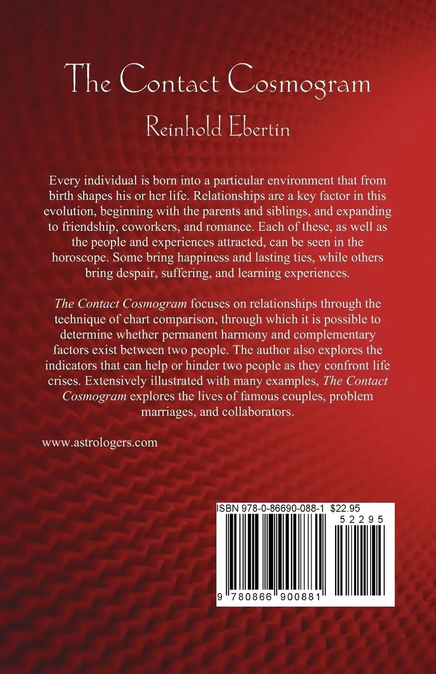 Rückseite: 9780866900881 | The Contact Cosmogram | Reinhold Ebertin | Taschenbuch | Englisch