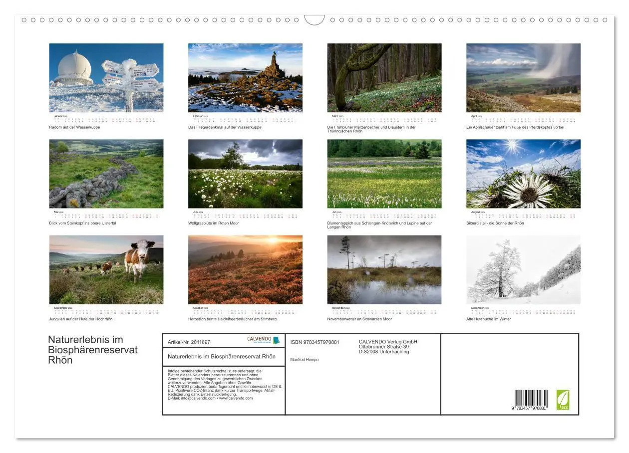 Bild: 9783457970881 | Naturerlebnis im Biosphärenreservat Rhön (Wandkalender 2026 DIN A2...