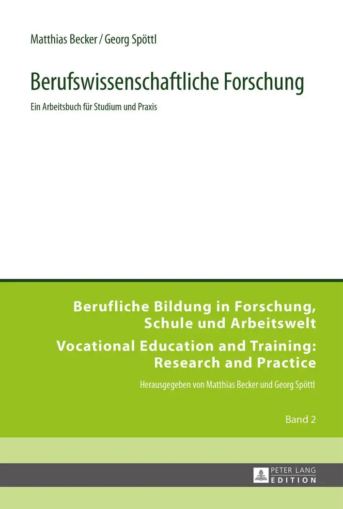 Cover: 9783631660881 | Berufswissenschaftliche Forschung | Matthias Becker (u. a.) | Buch