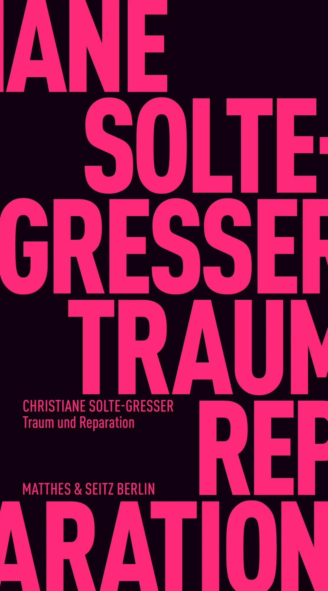Cover: 9783751830881 | Traum und Reparation | Erzählte Shoah-Träume | Solte-Gresser | Buch