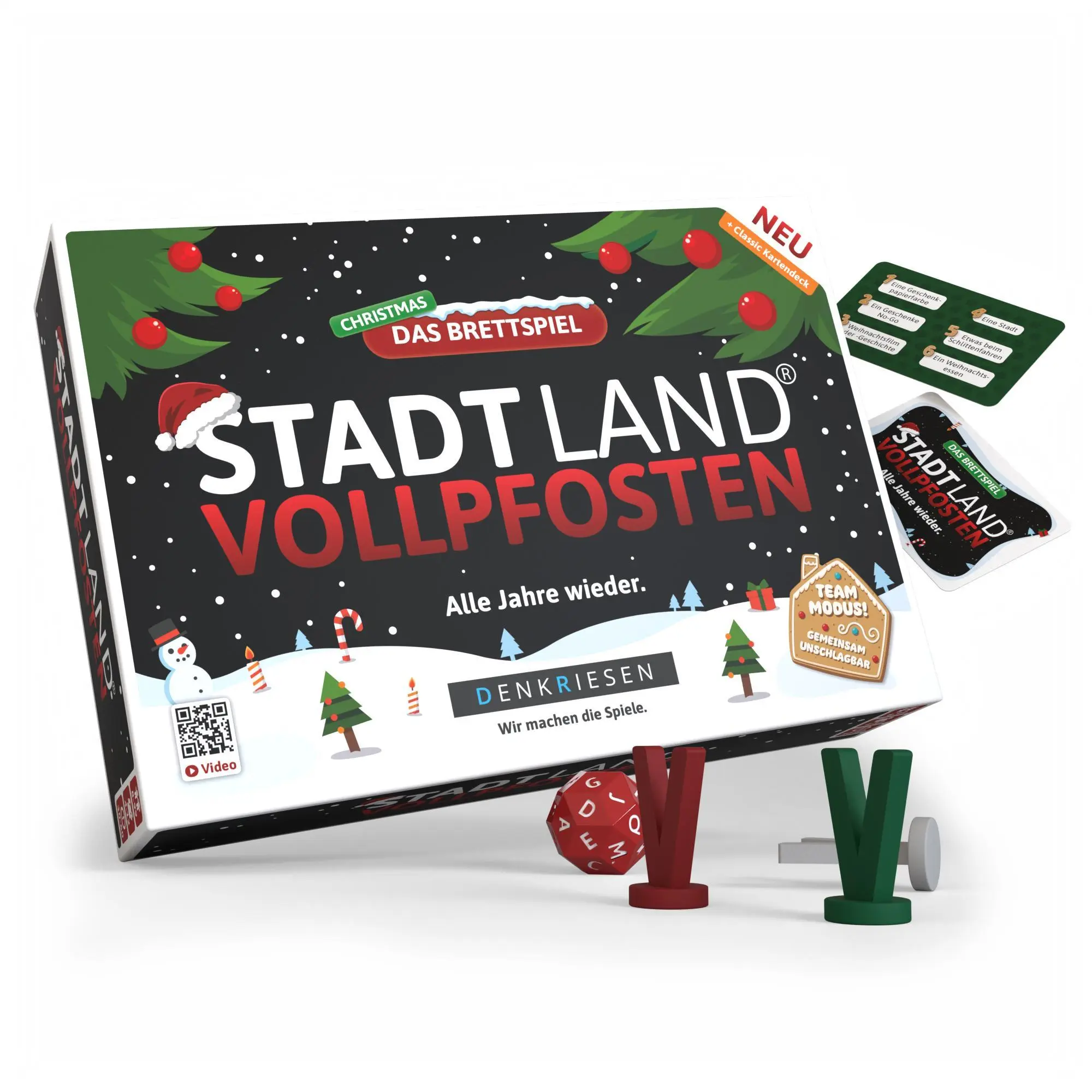 Cover: 4262494920981 | DENKRIESEN - STADT LAND VOLLPFOSTEN® Das Brettspiel Christmas...