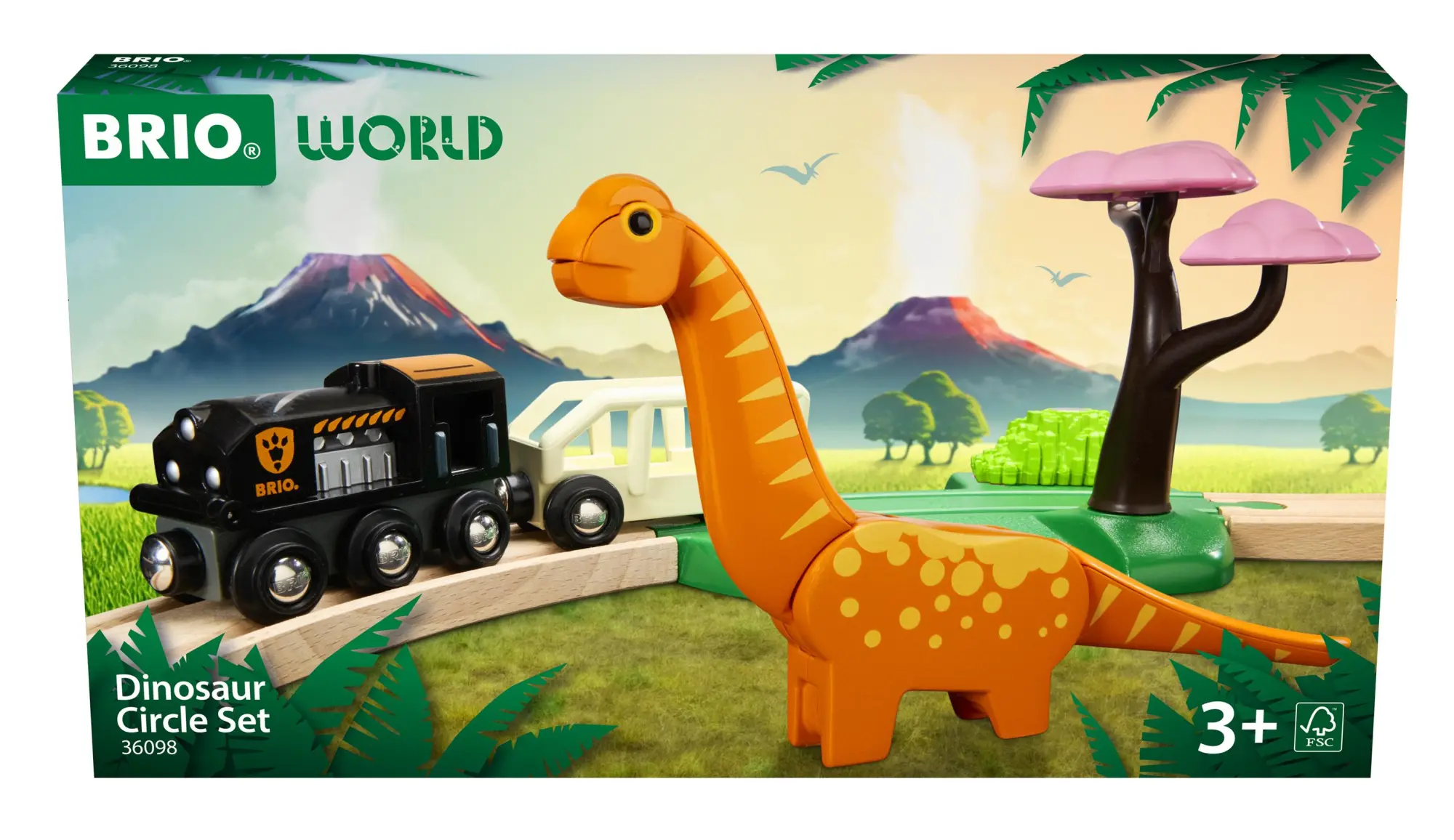Cover: 7312350360981 | BRIO World - Dinosaurier Bahn Set | Spiel | BRIO World | 63609800
