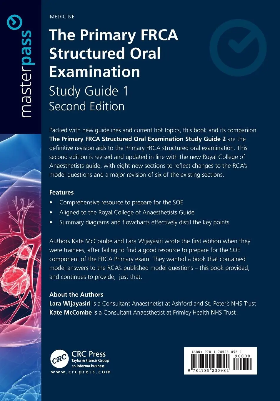 Rückseite: 9781785230981 | The Primary FRCA Structured Oral Exam Guide 1 | Wijayasiri (u. a.)