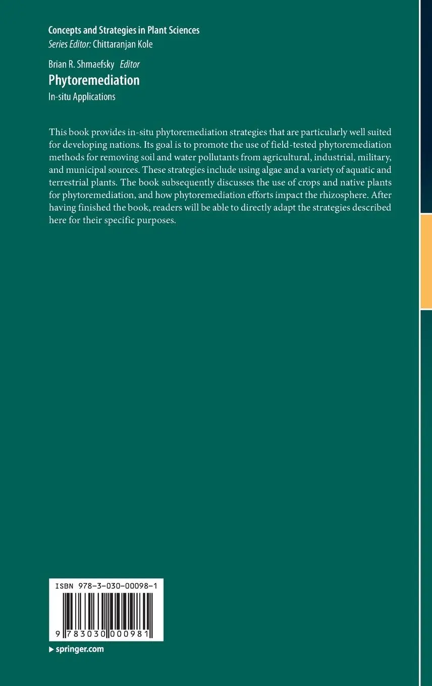 Rückseite: 9783030000981 | Phytoremediation | In-situ Applications | Brian R. Shmaefsky | Buch