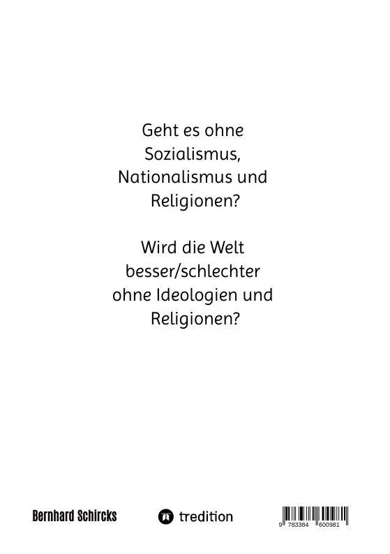 Rückseite: 9783384600981 | Ohne Ideologien zu mehr Frieden | dritte, erweiterte Auflage | Buch