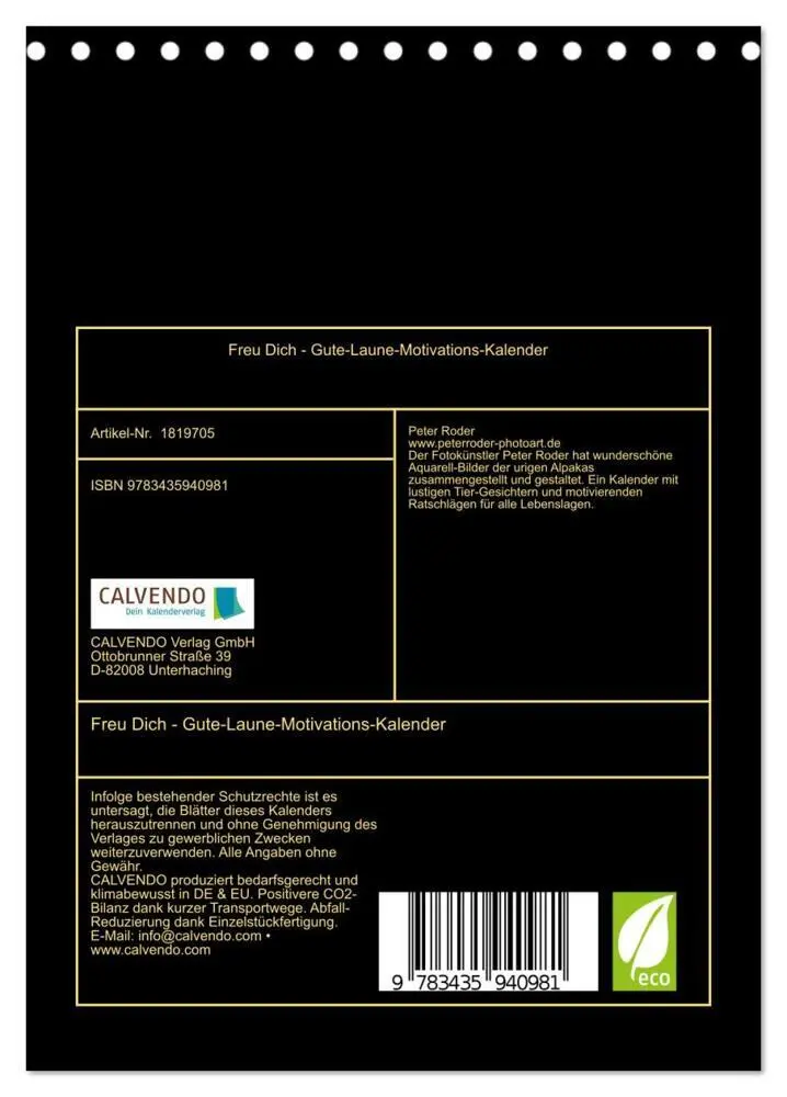Bild: 9783435940981 | Freu Dich - Gute-Laune-Motivations-Kalender (Tischkalender 2025 DIN...