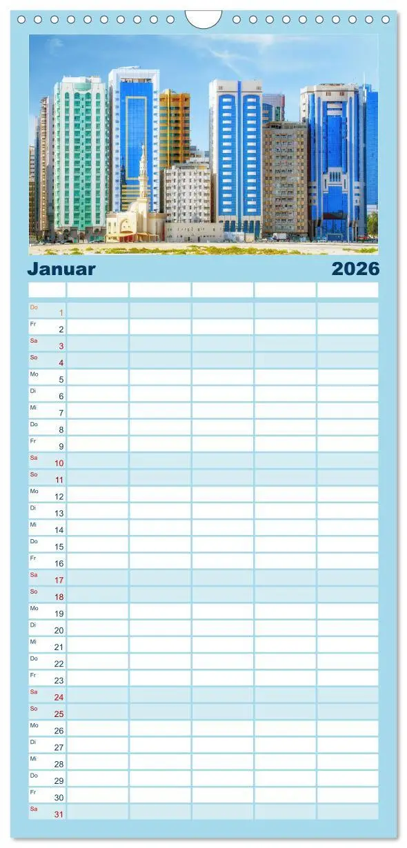 Bild: 9783516500981 | Familienplaner 2026 - Abu Dhabi - Bezaubernde Metropole mit 5...