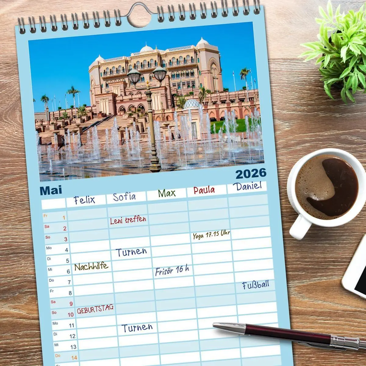 Bild: 9783516500981 | Familienplaner 2026 - Abu Dhabi - Bezaubernde Metropole mit 5...