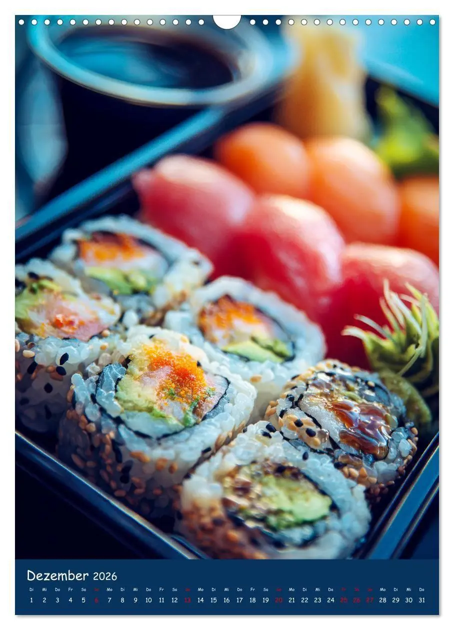 Bild: 9783516670981 | Sushi Kalender - Japanisches Essen für Sushi Liebhaber...