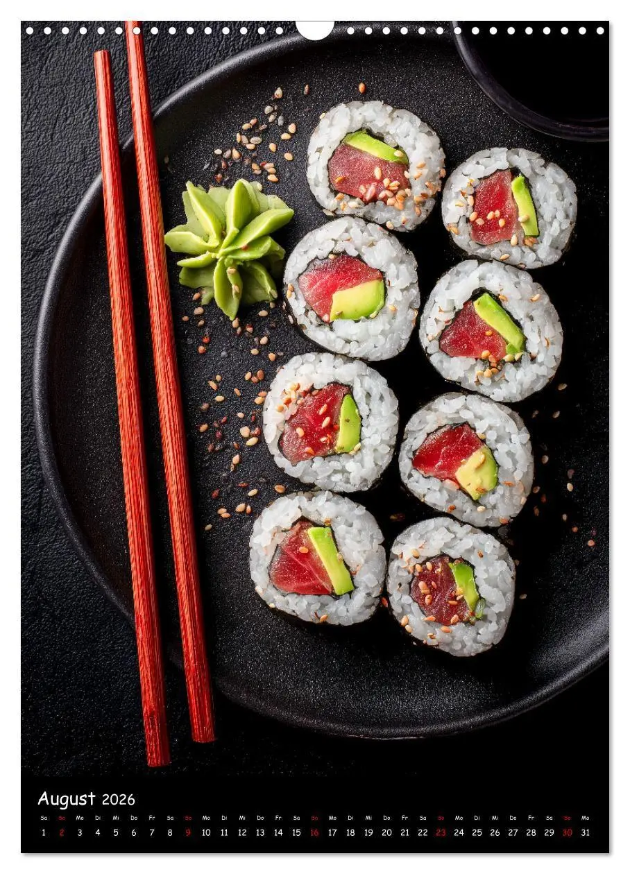 Bild: 9783516670981 | Sushi Kalender - Japanisches Essen für Sushi Liebhaber...