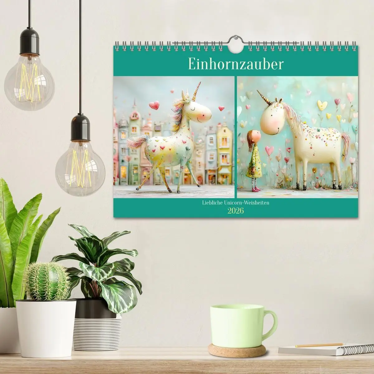 Bild: 9783516740981 | Einhornzauber. Liebliche Unicorn-Weisheiten (Wandkalender 2026 DIN...