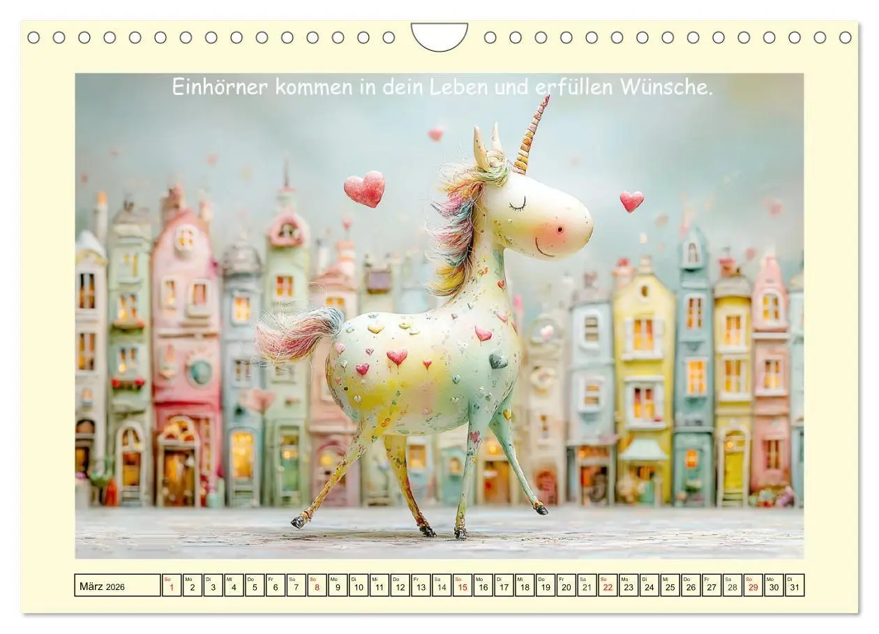 Bild: 9783516740981 | Einhornzauber. Liebliche Unicorn-Weisheiten (Wandkalender 2026 DIN...