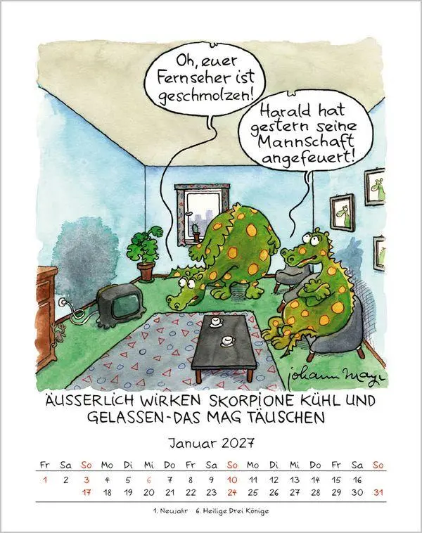 Bild: 9783819300981 | Skorpion 2027 | Verlag Korsch | Kalender | Spiralbindung | 13 S.