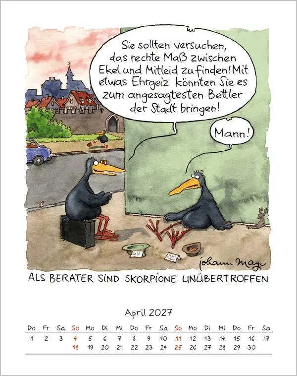 Bild: 9783819300981 | Skorpion 2027 | Verlag Korsch | Kalender | Spiralbindung | 13 S.