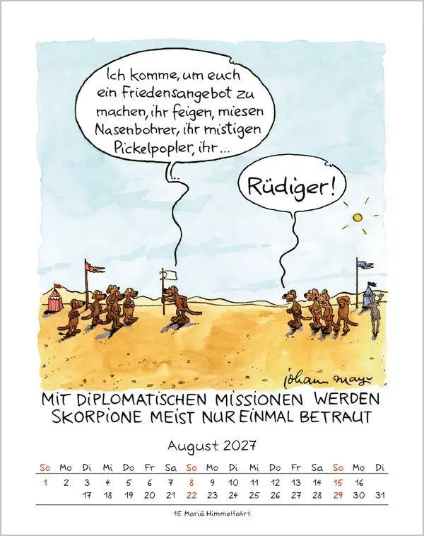 Bild: 9783819300981 | Skorpion 2027 | Verlag Korsch | Kalender | Spiralbindung | 13 S.