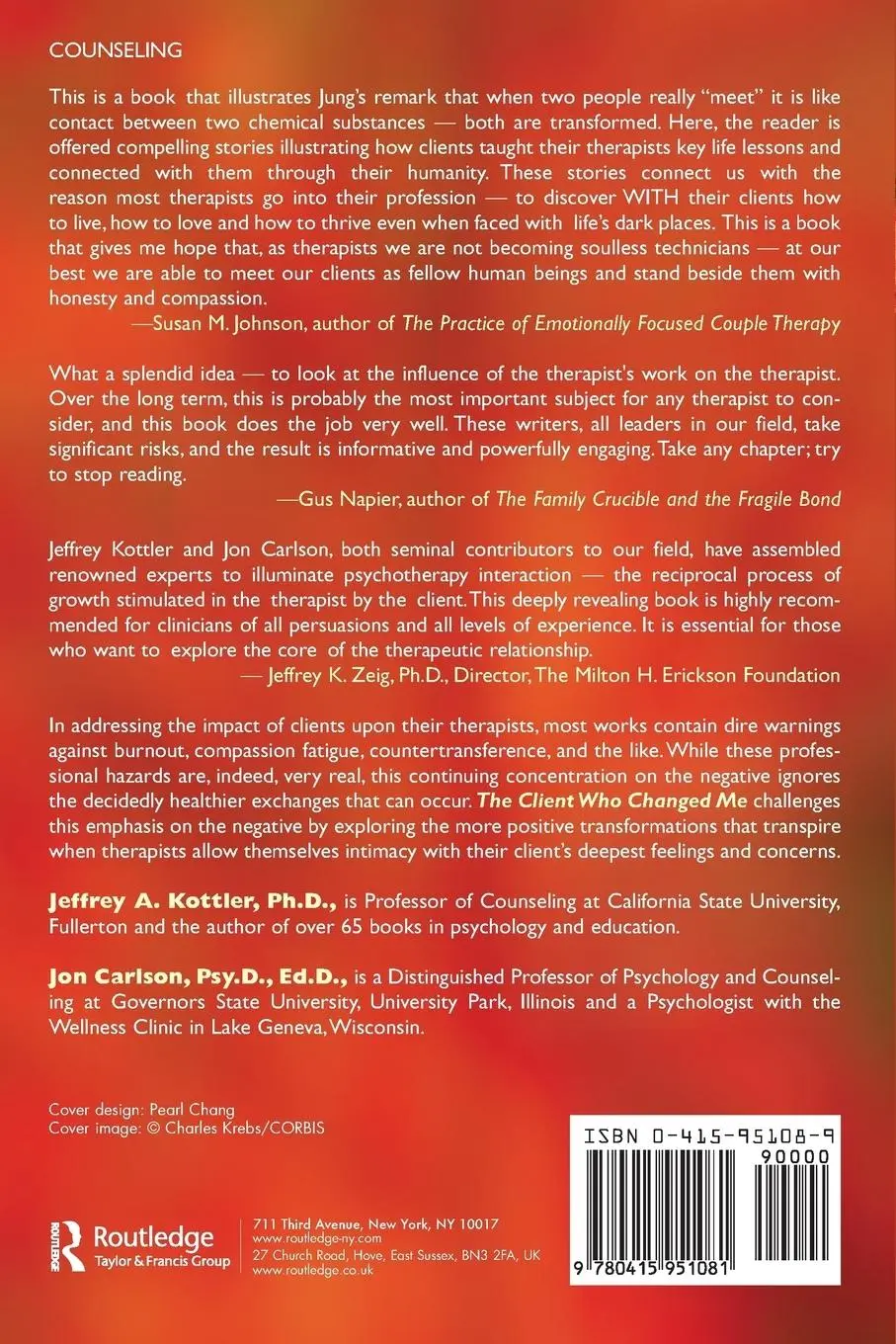 Rückseite: 9780415951081 | The Client Who Changed Me | Jeffrey A. Kottler (u. a.) | Taschenbuch