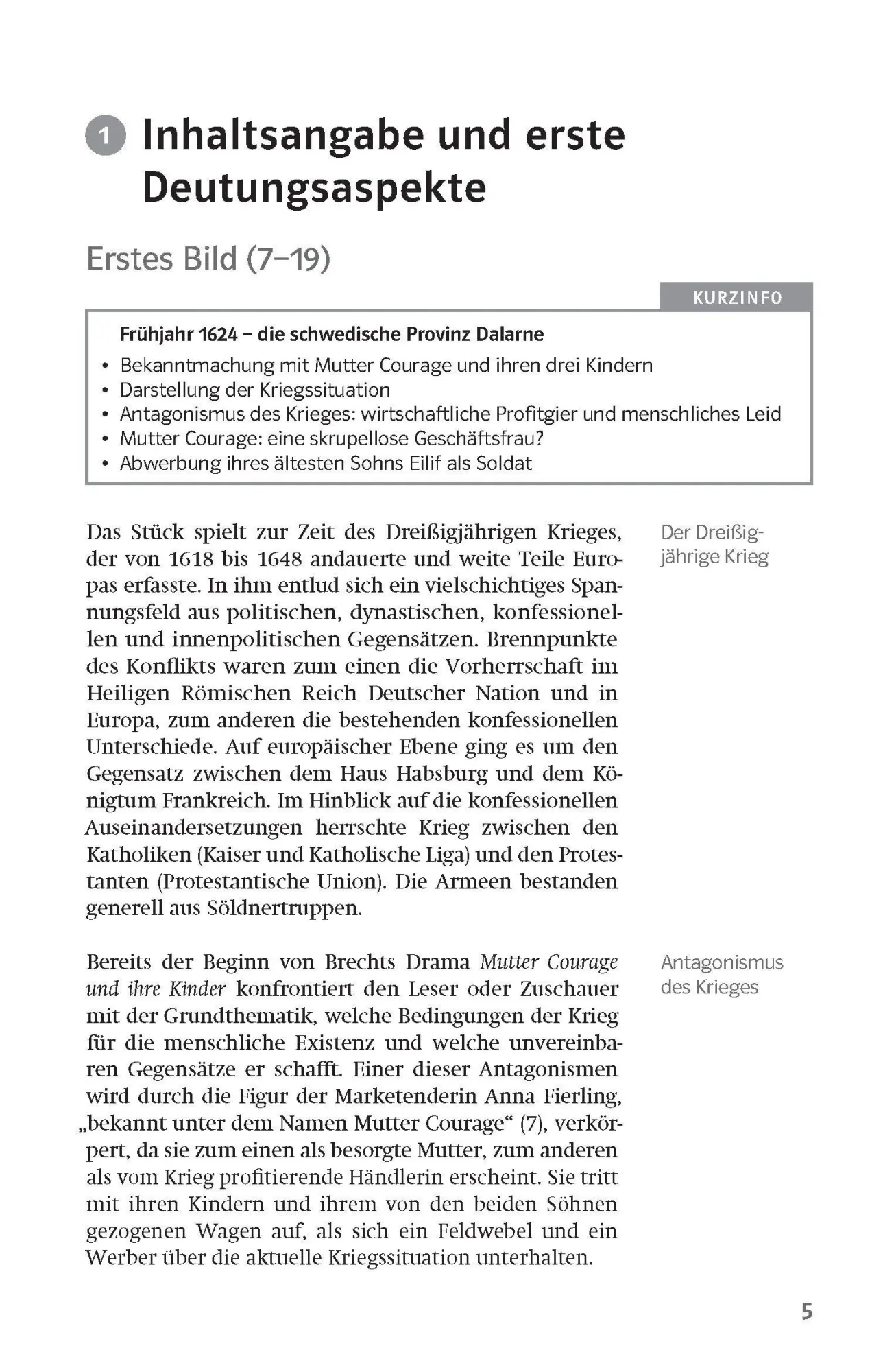 Bild: 9783129231081 | Klett Lektürehilfen Bertolt Brecht "Mutter Courage und ihre Kinder"