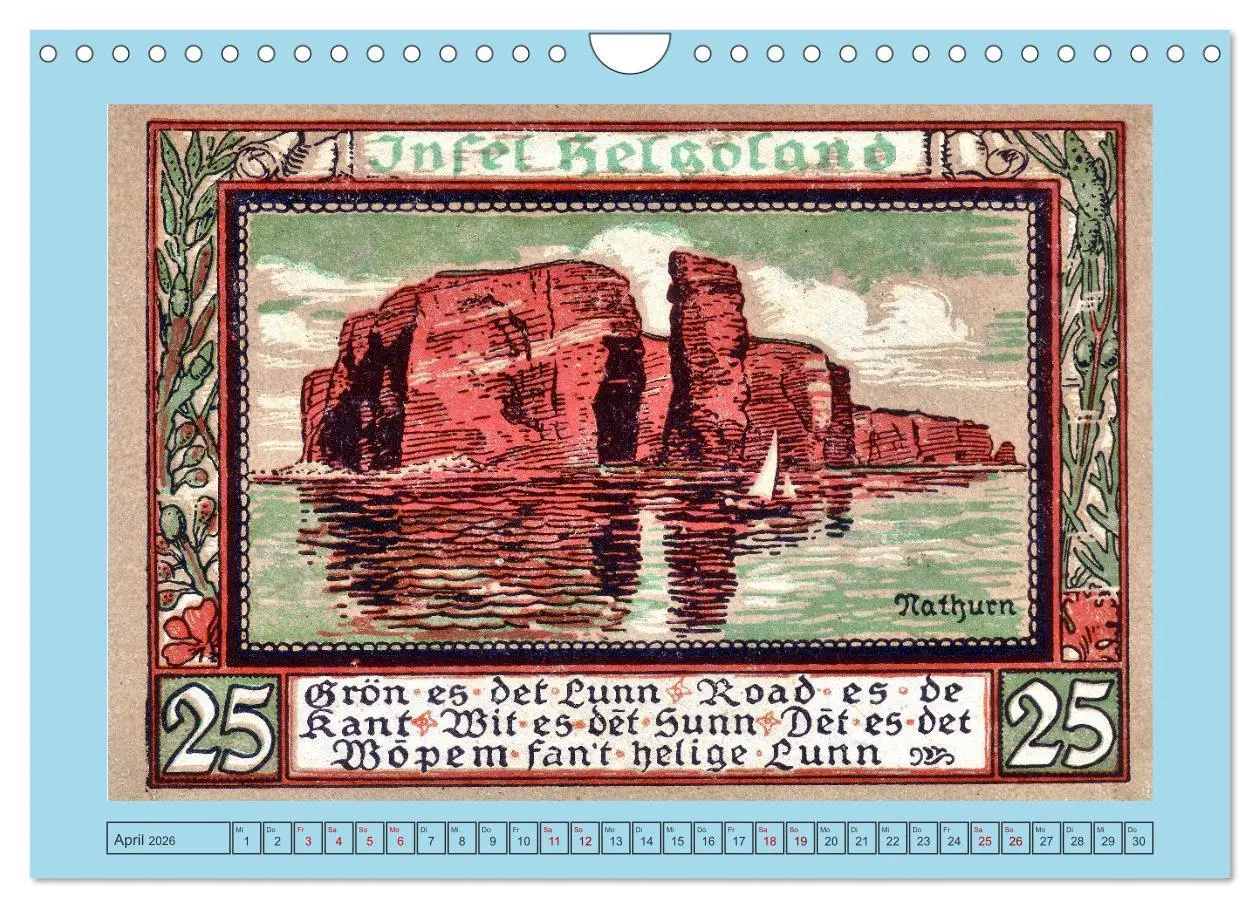 Bild: 9783457301081 | Gruß aus Helgoland (Wandkalender 2026 DIN A4 quer), CALVENDO...