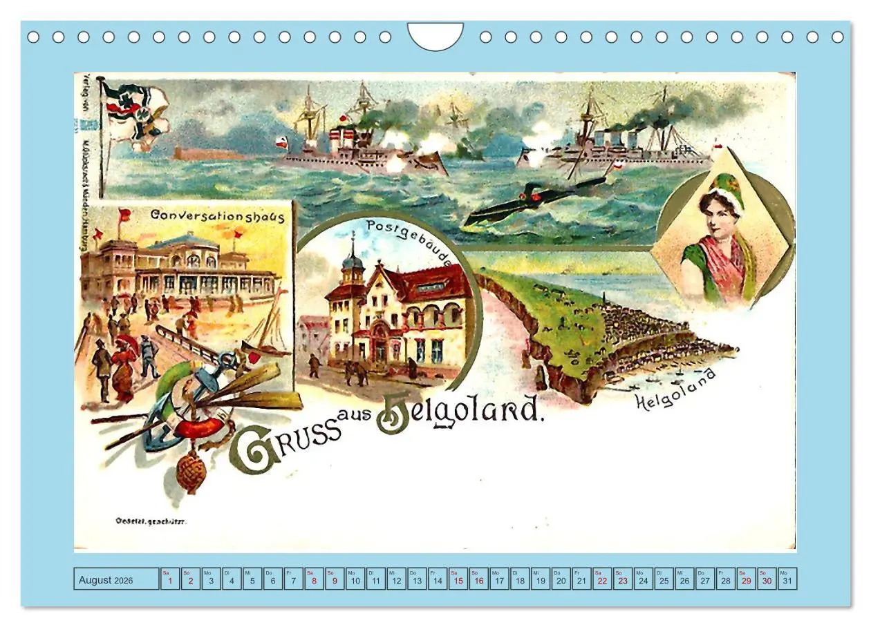 Bild: 9783457301081 | Gruß aus Helgoland (Wandkalender 2026 DIN A4 quer), CALVENDO...