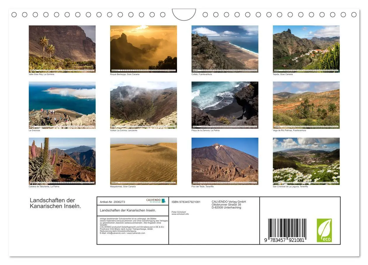 Bild: 9783457921081 | Landschaften der Kanarischen Inseln. (Wandkalender 2026 DIN A4...