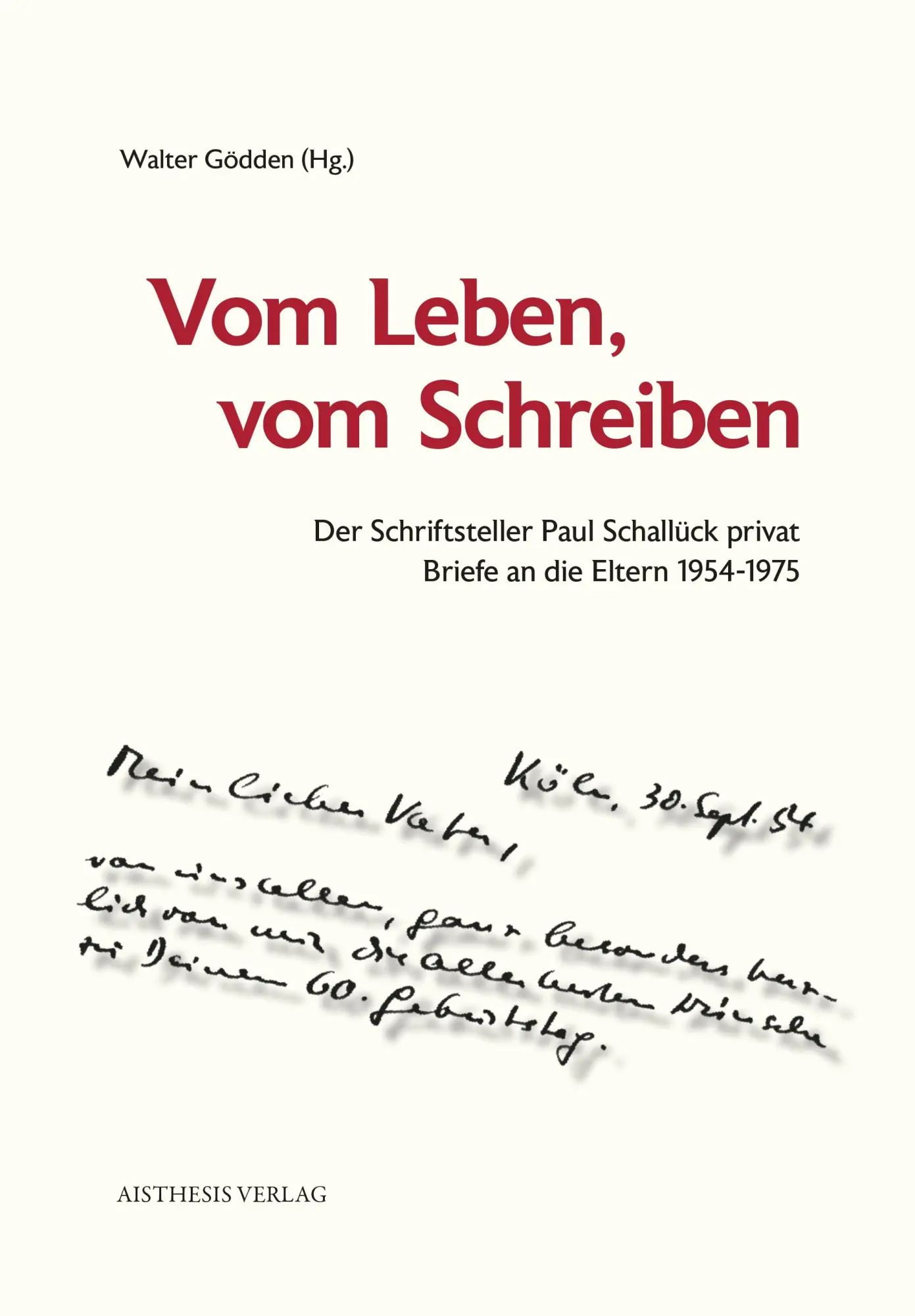 Cover: 9783849821081 | Vom Leben, vom Schreiben | Paul Schallück | Taschenbuch | 430 S.