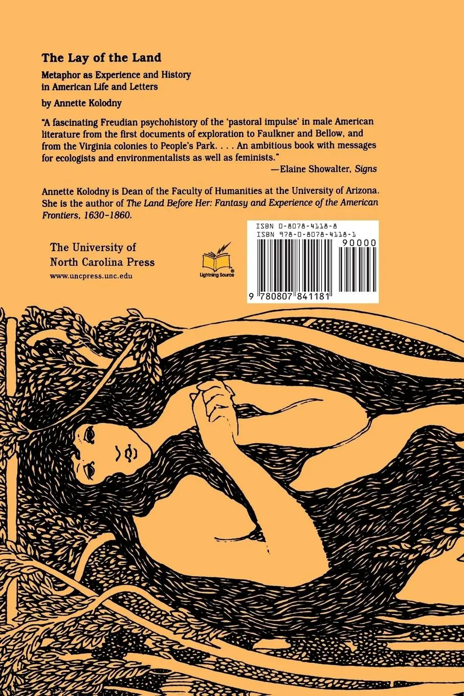 Rückseite: 9780807841181 | The Lay of the Land | Annette Kolodny | Taschenbuch | Englisch | 1984