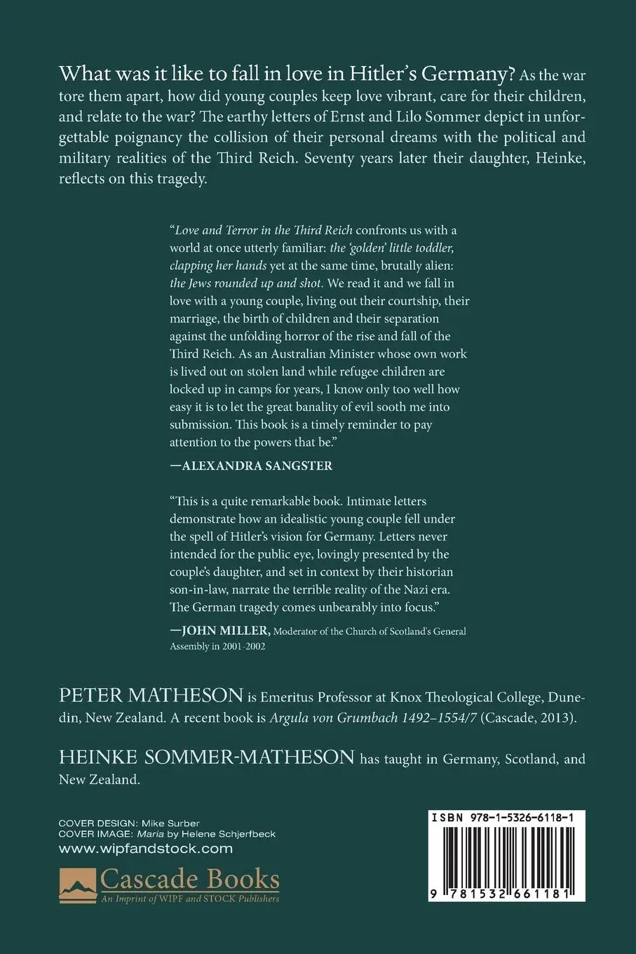 Rückseite: 9781532661181 | Love and Terror in the Third Reich | Peter Matheson (u. a.) | Buch