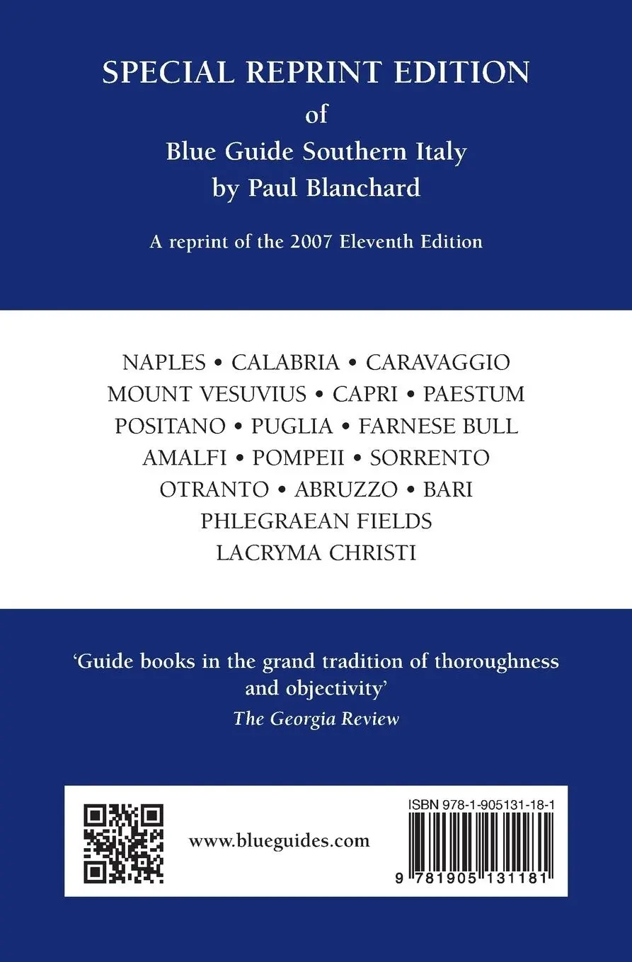 Rückseite: 9781905131181 | Blue Guide Southern Italy | Paul Blanchard | Taschenbuch | Englisch