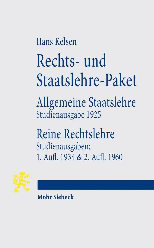 Cover: 9783161591181 | Rechts- und Staatslehre-Paket | Hans Kelsen | Taschenbuch | 2259 S.