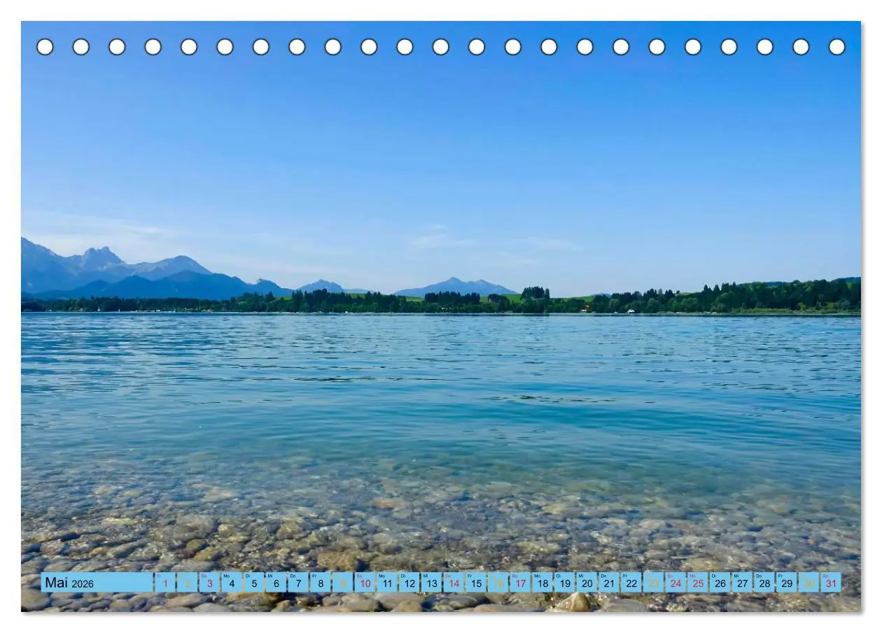 Bild: 9783457771181 | Schöner Forggensee (Tischkalender 2026 DIN A5 quer), CALVENDO...