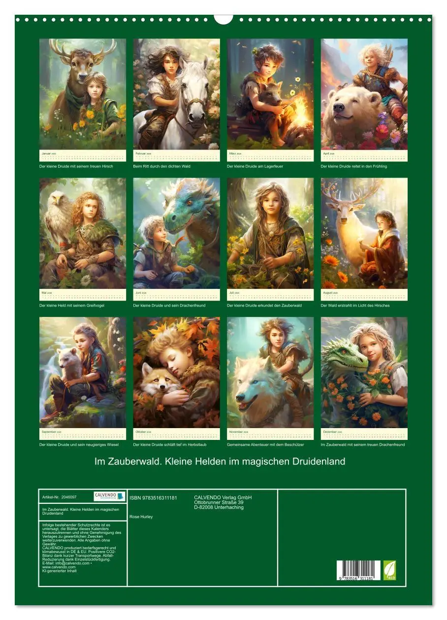 Bild: 9783516311181 | Im Zauberwald. Kleine Helden im magischen Druidenland (Wandkalender...