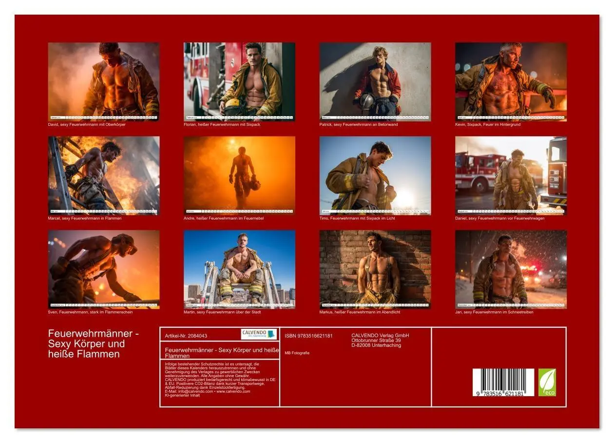 Bild: 9783516621181 | Feuerwehrmänner - Sexy Körper und heiße Flammen (hochwertiger...