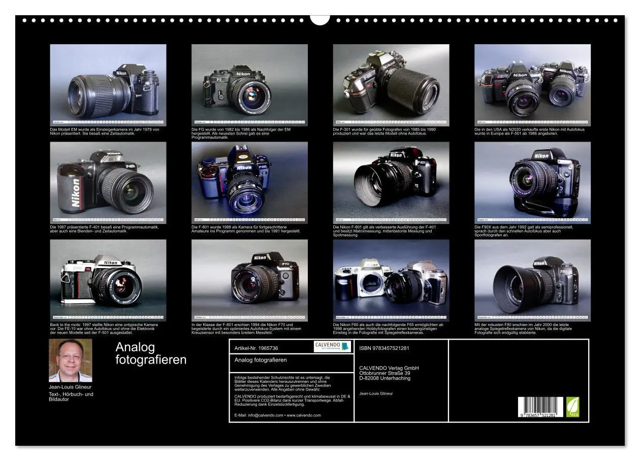 Bild: 9783457521281 | Analog fotografieren (Wandkalender 2026 DIN A2 quer), CALVENDO...