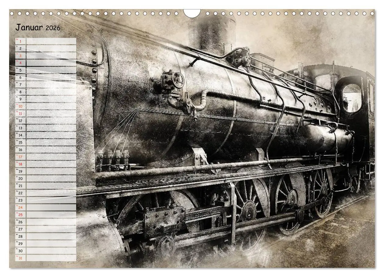 Bild: 9783457901281 | Dampflok Impressionen (Wandkalender 2026 DIN A3 quer), CALVENDO...
