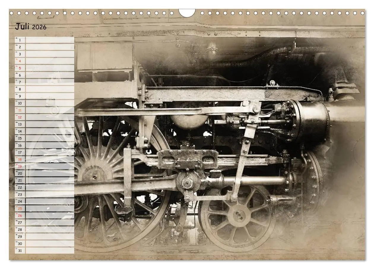 Bild: 9783457901281 | Dampflok Impressionen (Wandkalender 2026 DIN A3 quer), CALVENDO...