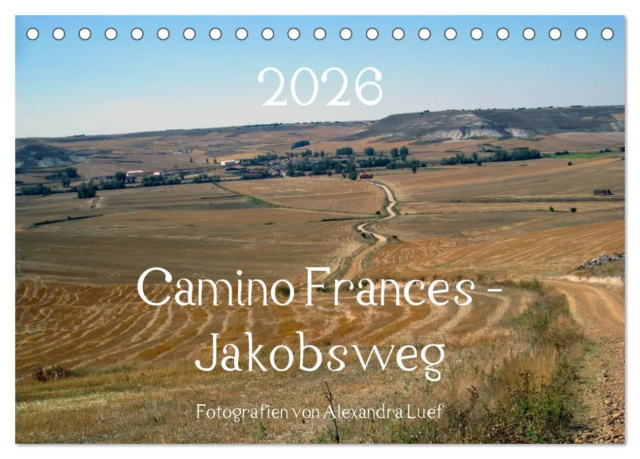 Cover: 9783516091281 | Camino Frances - Jakobsweg (Tischkalender 2026 DIN A5 quer),...